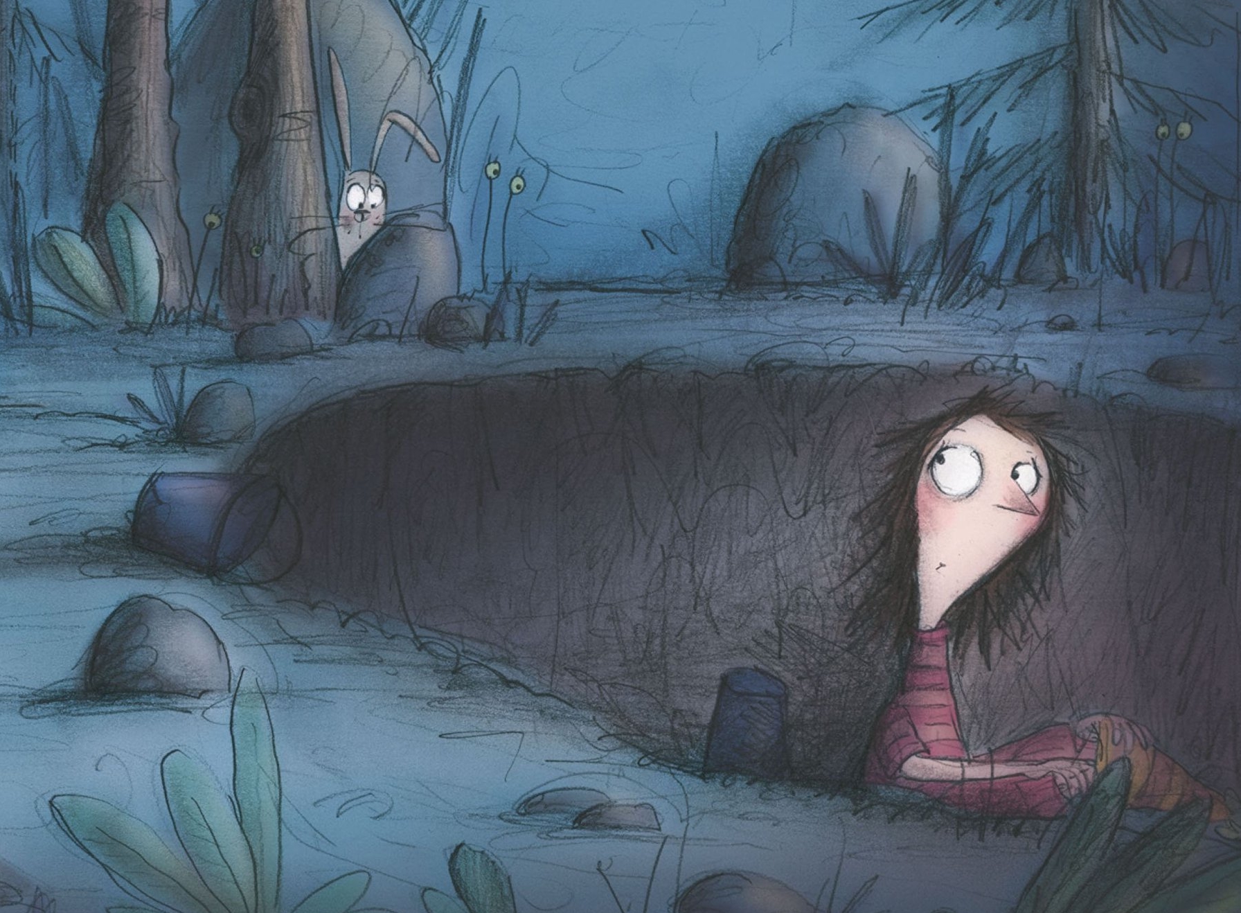 Henriettes Heim für schüchterne und ängstliche Katzen: Henriette allein im dunklen Wald