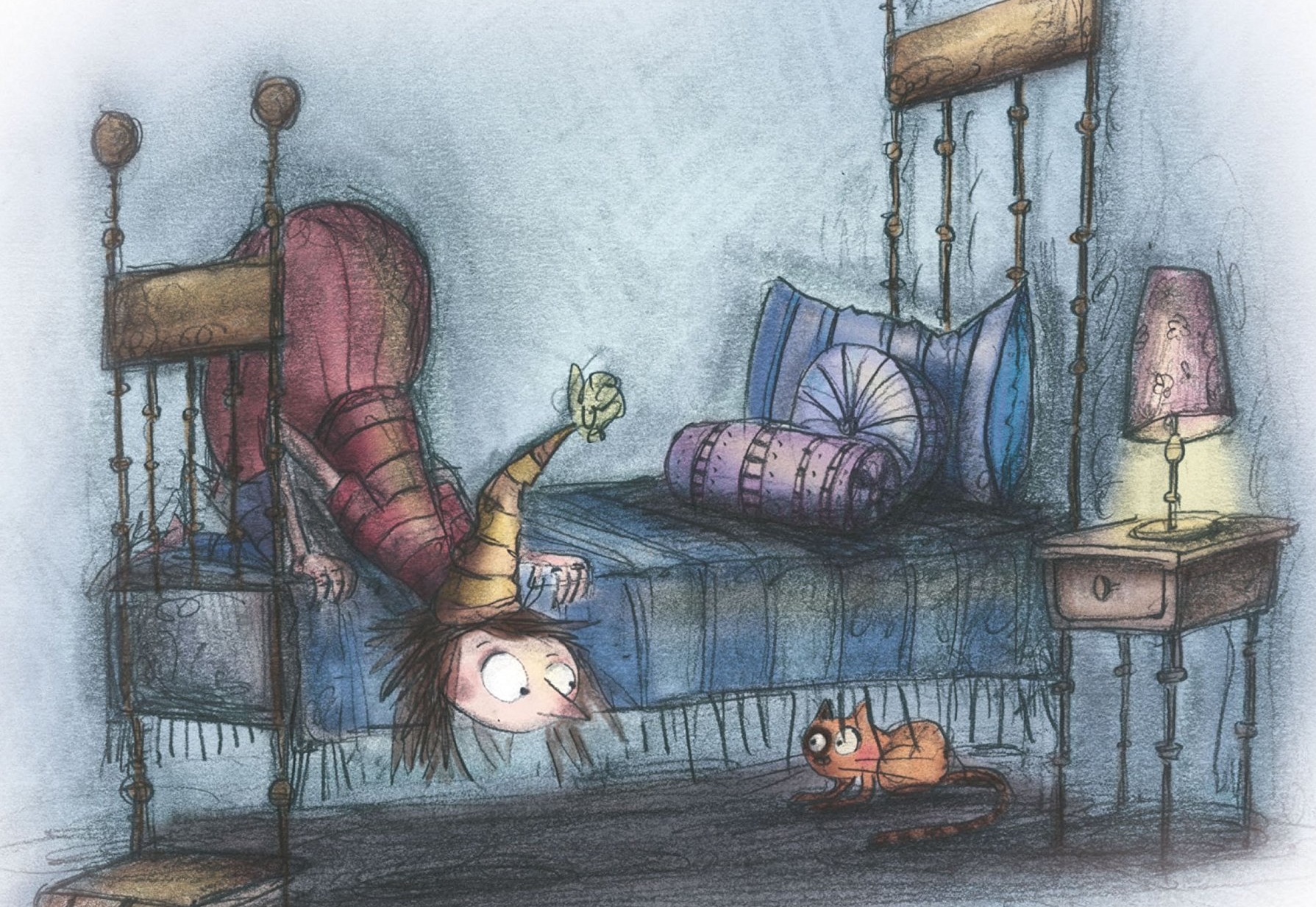 Henriettes Heim für schüchterne und ängstliche Katzen: Kater Krümel unter dem Bett