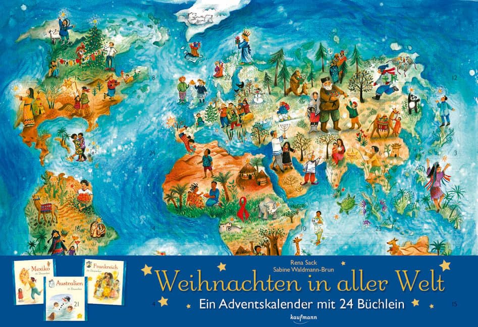 Cover vom Adventskalender: Weihnachten in aller Welt – Ein Adventskalender mit 24 Büchern