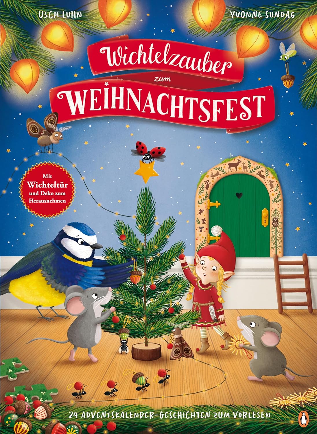 Buchcover vom Adventskalenderbuch: Wichtelzauber zum Weihnachtsfest