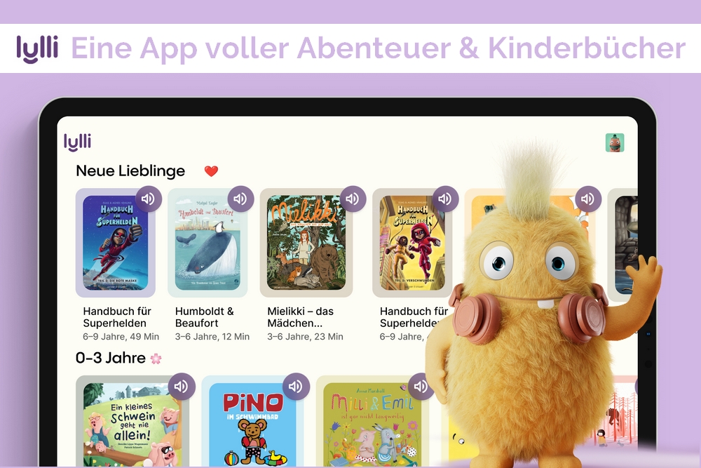 Kinderbuch-App Lylli: Beispielhafte Appansicht