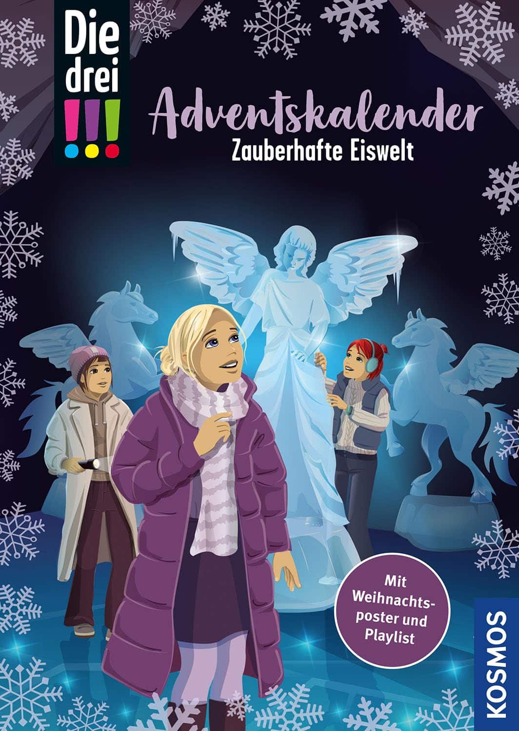 Buchcover vom Adventskalenderbuch: Die drei Ausrufezeichen - Zauberhafte Eiswelt - Adventskalenderbuch