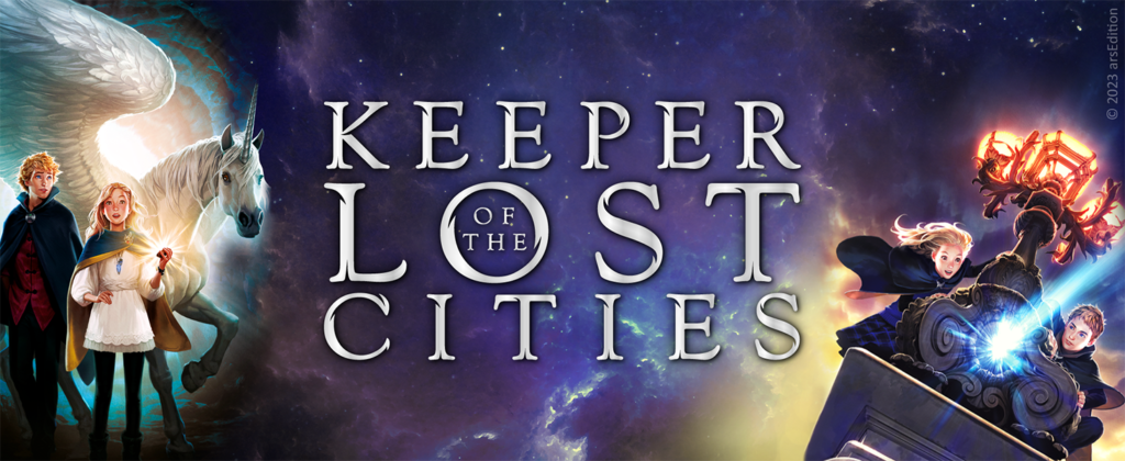 Keeper of the Lost Cities - Der Aufbruch - Elfen-Fantasy-Abenteuer: Abgebildet ist ein Universum mit männlichen und weiblichen Elfen.