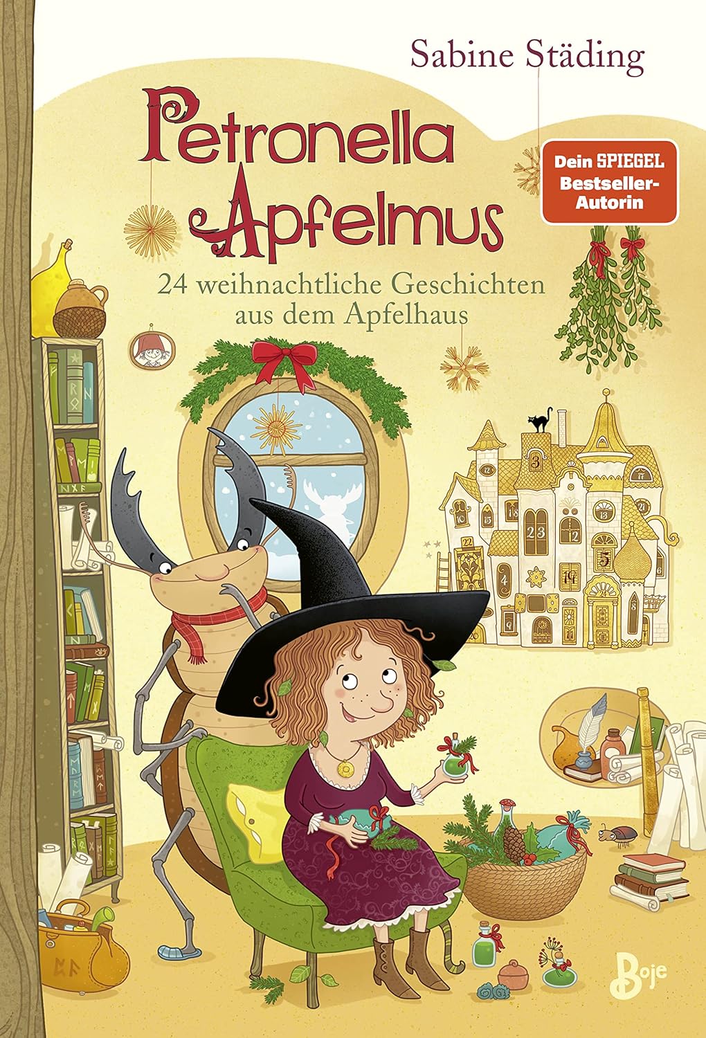 Buchcover vom Adventskalenderbuch: Petronella Apfelmus – 24 weihnachtliche Geschichten