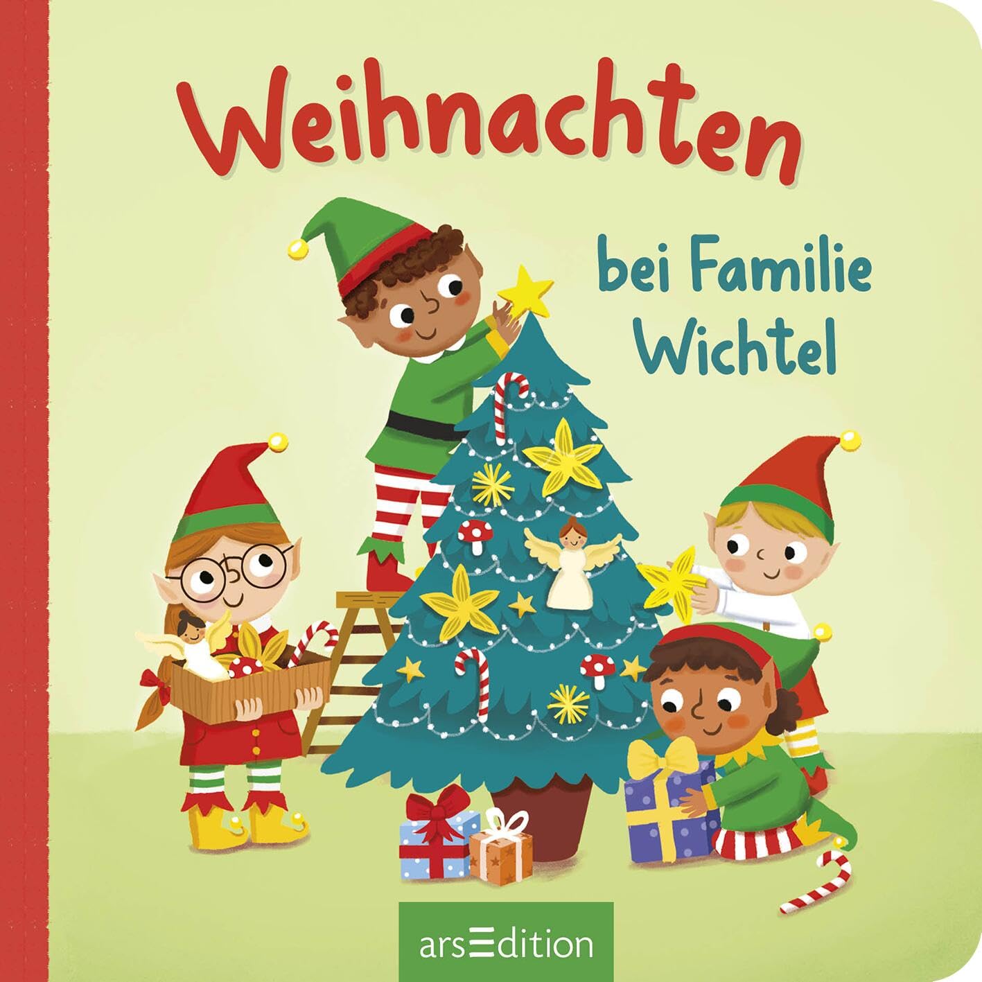 Buchcover vom Wichtelbuch: Weihnachten bei Familie Wichtel