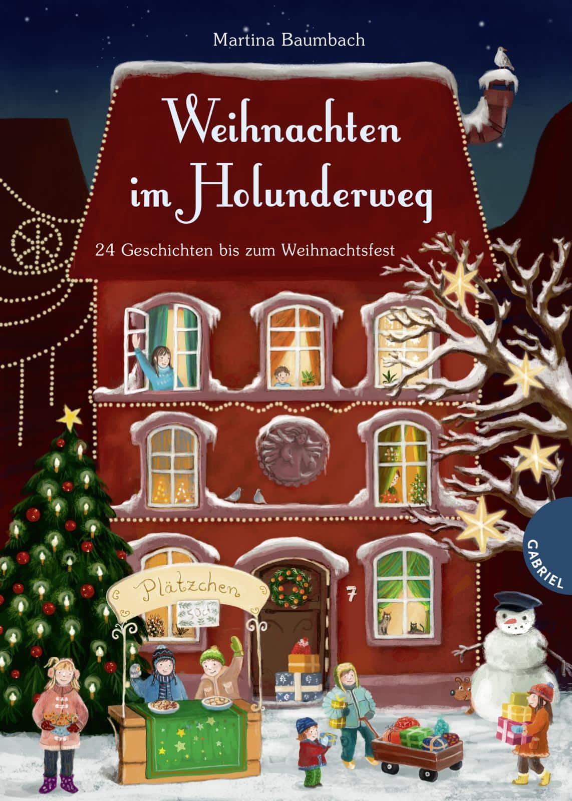 Buchcover vom Adventskalenderbuch: Weihnachten im Holunderweg