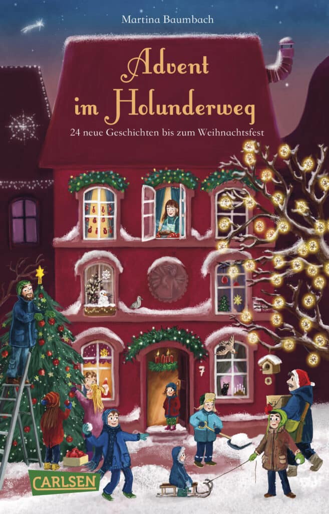 Buchcover: Advent im Holunderweg - 24 neue Geschichten bis zum Weihnachtsfest