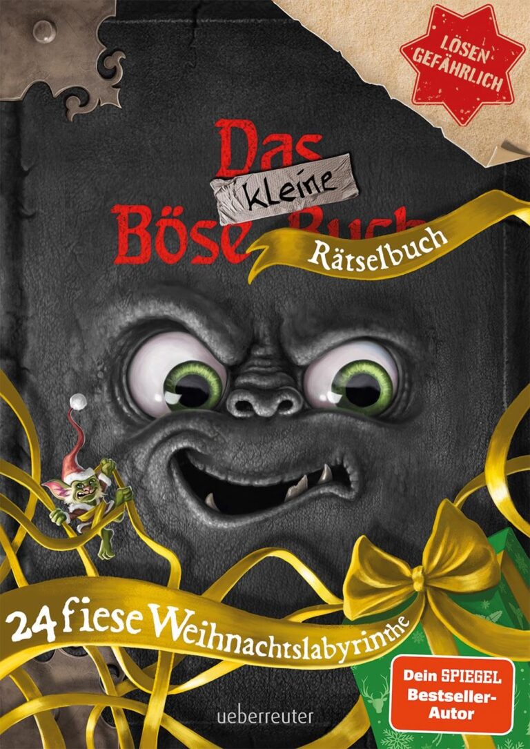 Buchcover: Das kleine Böse Rätselbuch - 24 fiese Weihnachtslabyrinthe