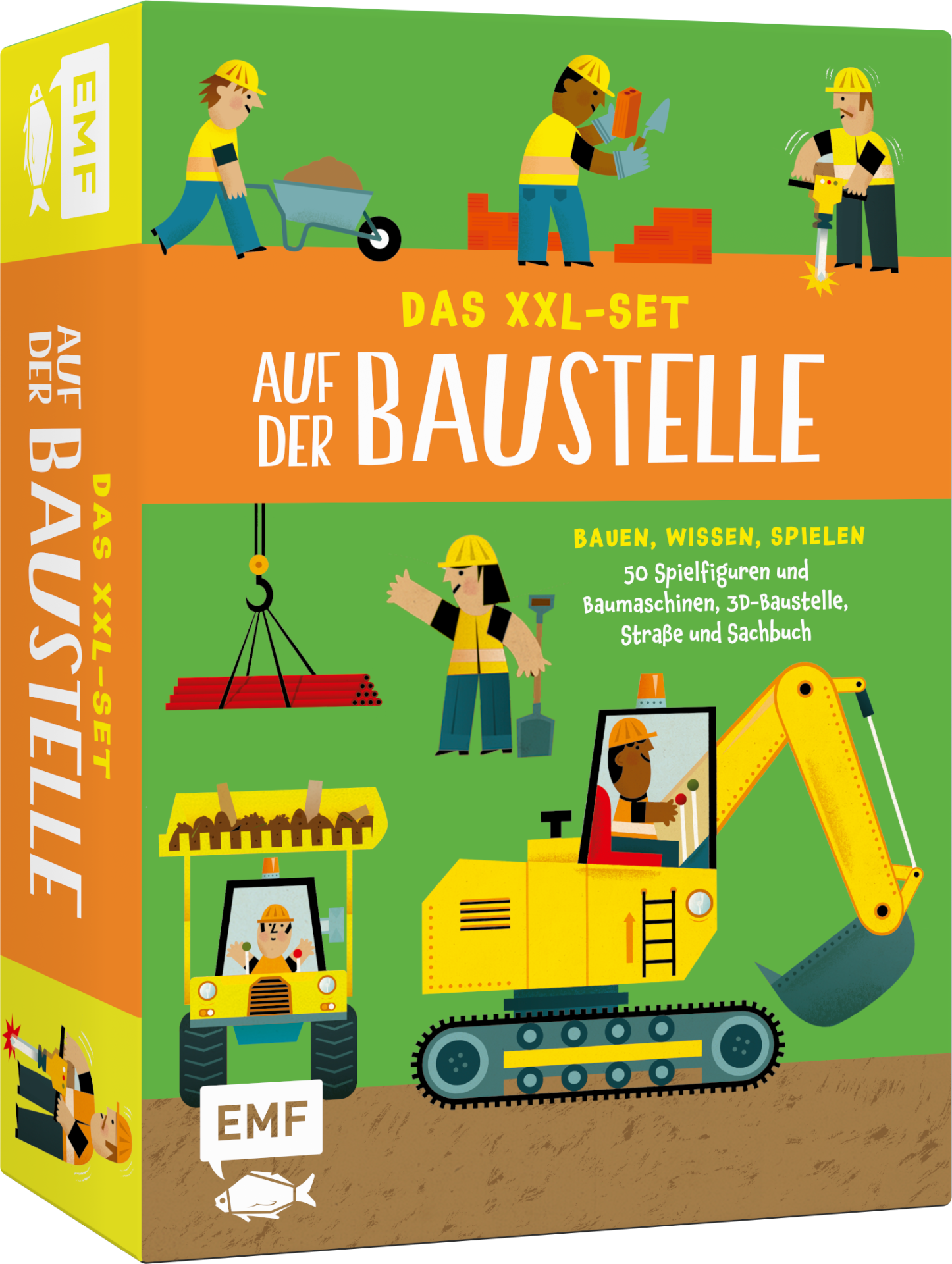 Cover: Das XXL-Set – Bauen, Wissen, Spielen - Auf der Baustelle