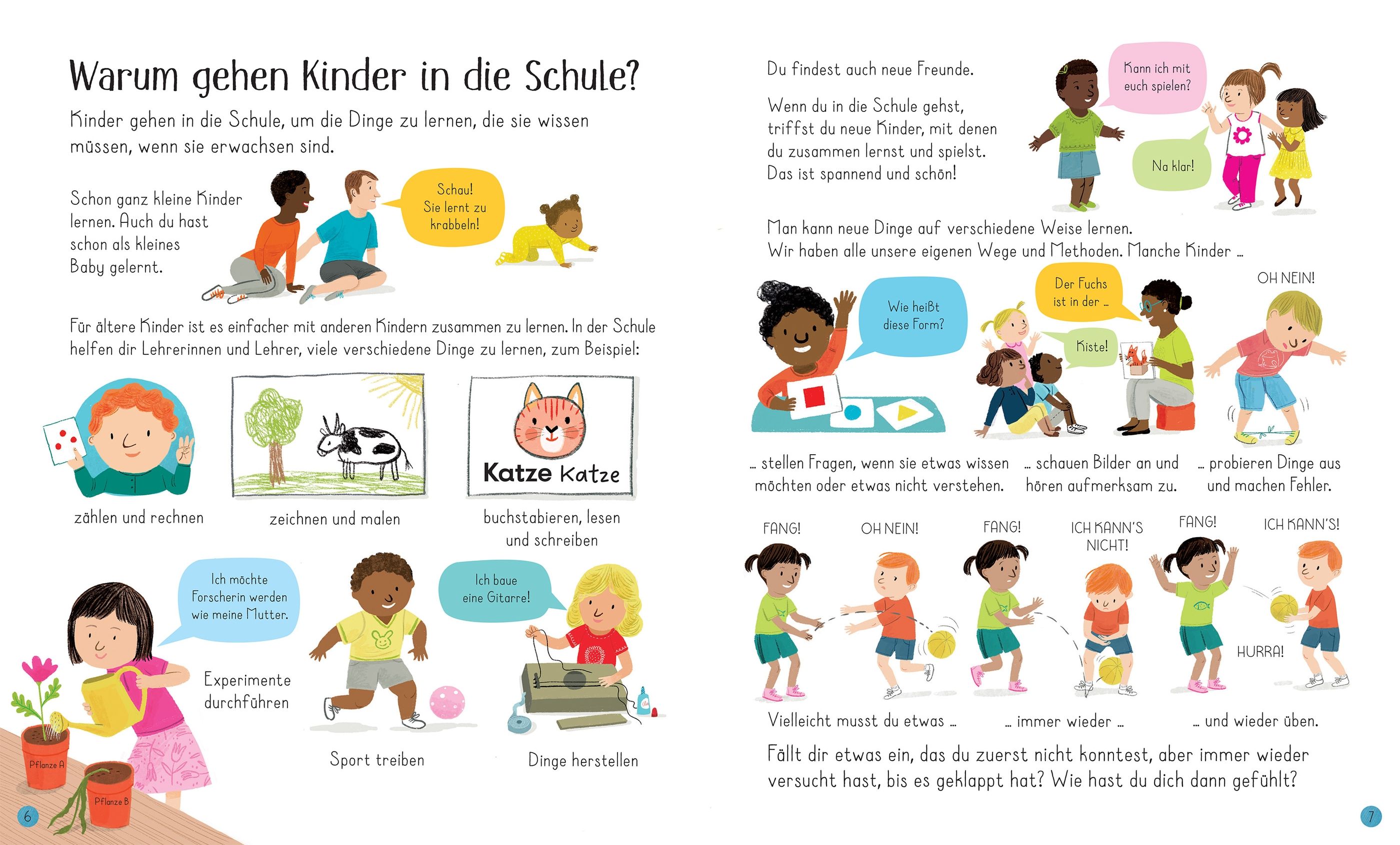 Schulkinder – Das sind wir! - Gründe in die Schule zu gehen: Zu sehen sind viele verschiedene Kinder, die sich bewegen und miteinander sprechen.