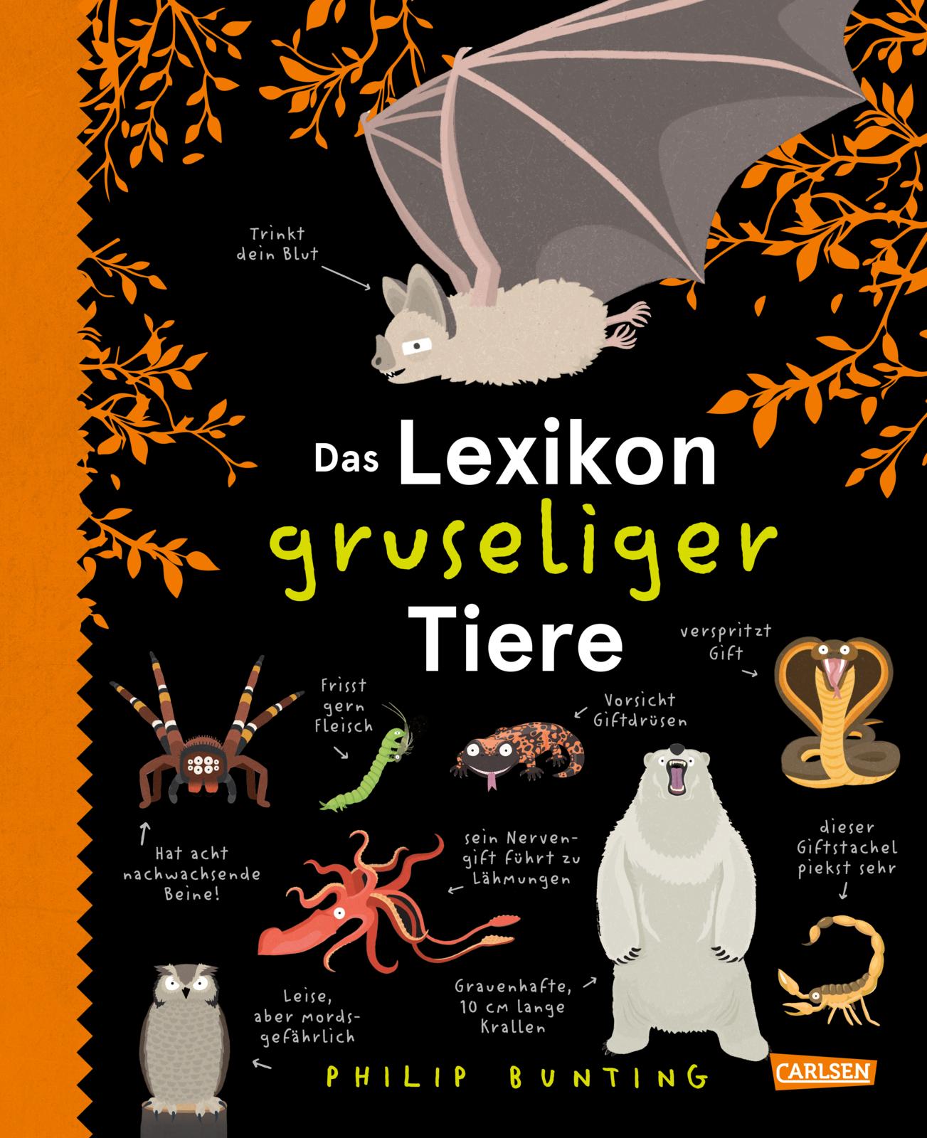 Buchcover: Das Lexikon gruseliger Tiere