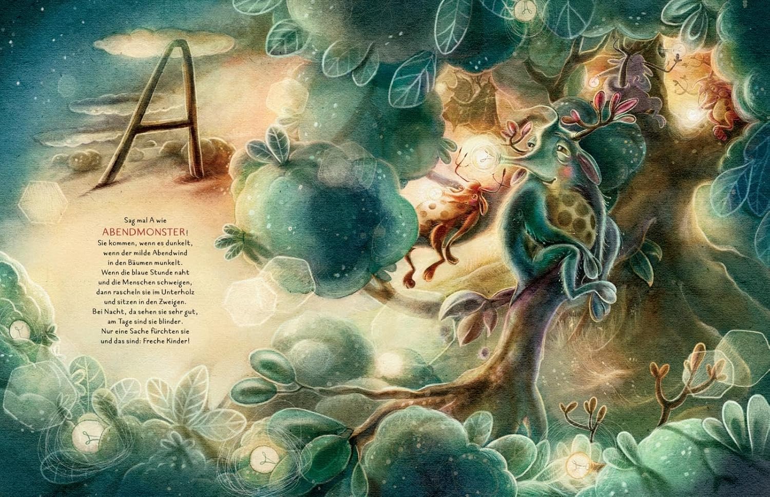 Das große Monster-ABC - Abendmonster: Vorgestellt werden in Reimen und fantastischen Bildern diverse Monsterwesen.
