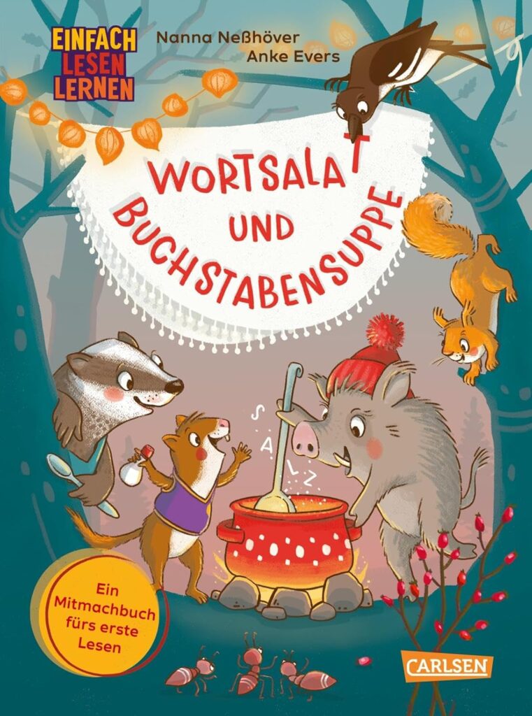 Buchcover: Wortsalat und Buchstabensuppe