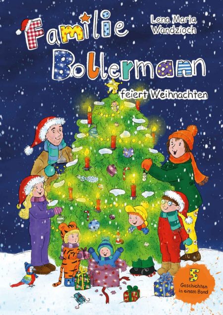 Buchcover: Familie Bollermann feiert Weihnachten - 5 Geschichten ein Band