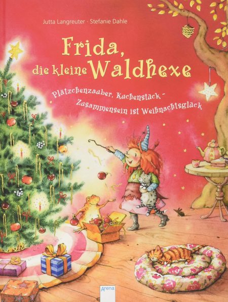 Buchcover: Frida, die kleine Waldhexe - Plätzchenzauber, Kuchenstück - Zusammensein ist Weihnachtsglück