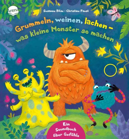 Soundbuchcover: Grummeln, weinen, lachen – was kleine Monster so machen