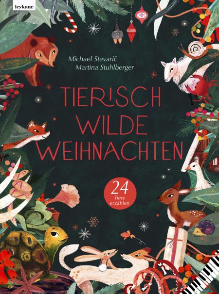 Buchcover: Tierisch wilde Weihnachten - 24 Tiere erzählen